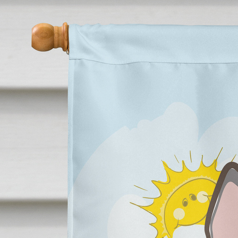 Alaskan Malamute Summer Beach Flag Canvas House Size BB2086CHF  the-store.com.