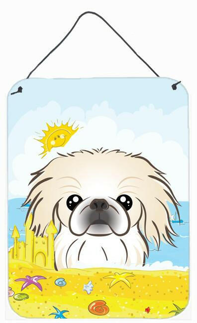 Pekingese Summer Beach Wall or Door Hanging Prints BB2089DS1216 by Caroline's Treasures