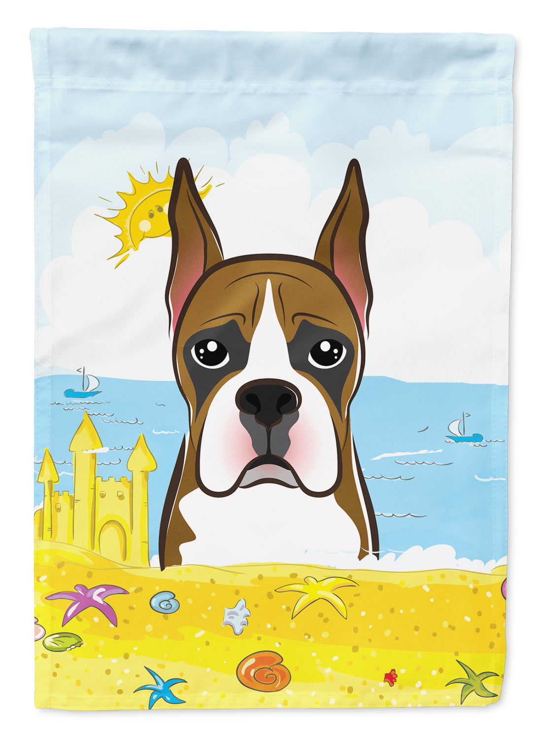 Boxer Summer Beach Flag Canvas House Size BB2091CHF  the-store.com.