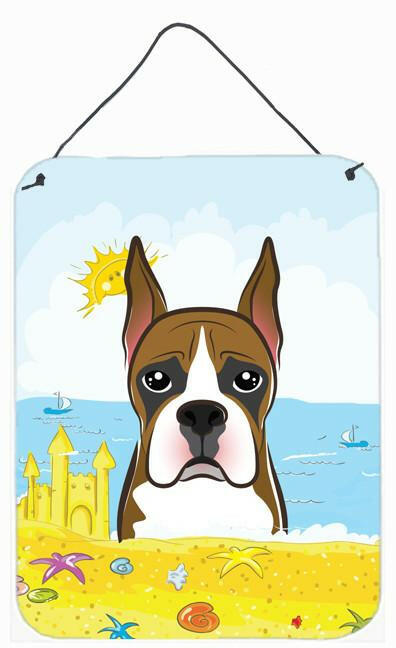 Boxer Summer Beach Wall or Door Hanging Prints BB2091DS1216 by Caroline&#39;s Treasures