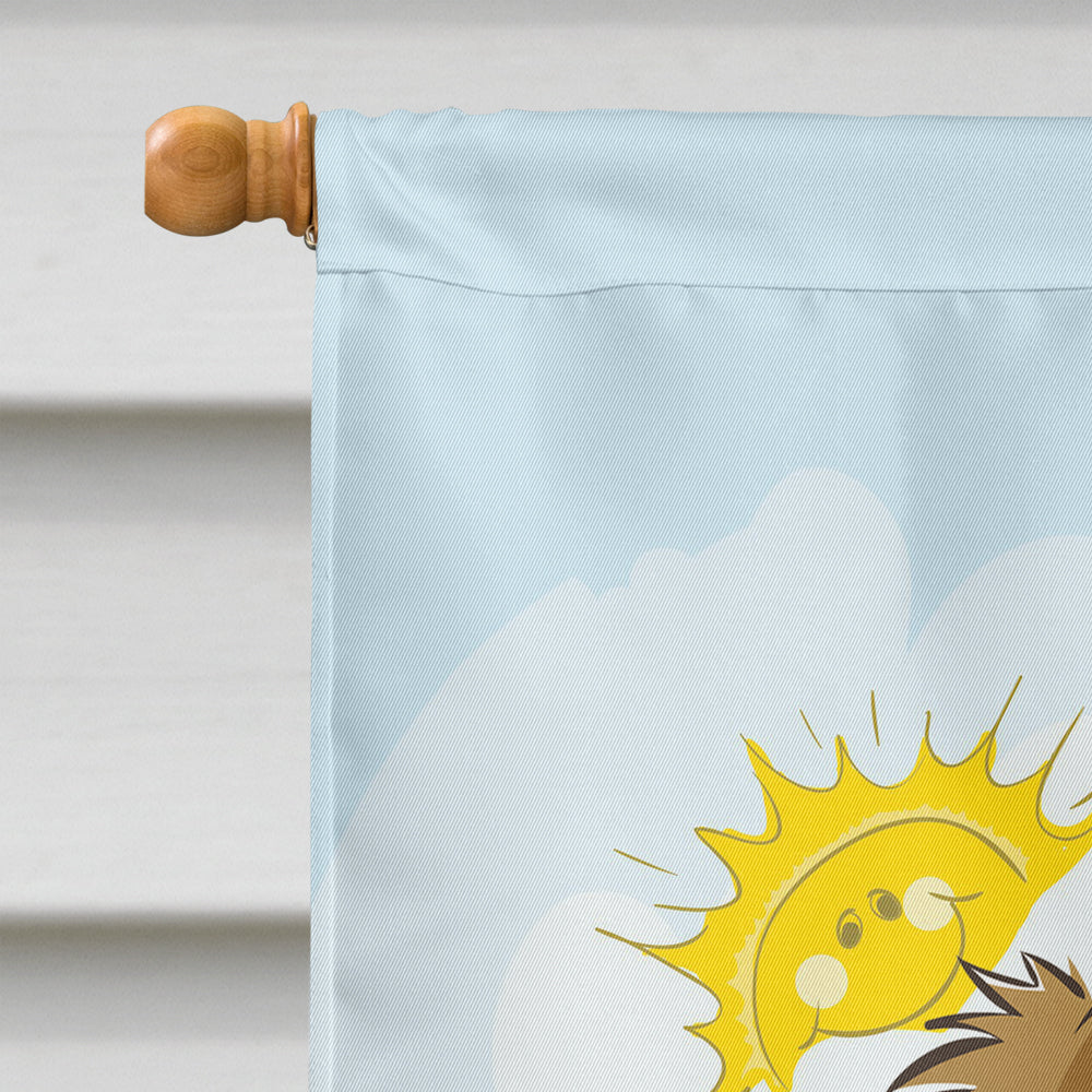 Cavalier Spaniel Summer Beach Flag Canvas House Size BB2092CHF  the-store.com.