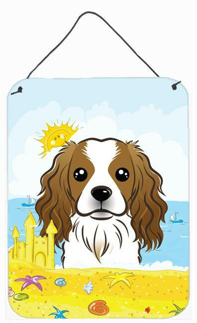 Cavalier Spaniel Summer Beach Wall or Door Hanging Prints BB2092DS1216 by Caroline's Treasures