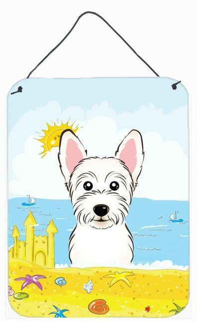 Westie Summer Beach Wall or Door Hanging Prints BB2094DS1216 by Caroline's Treasures