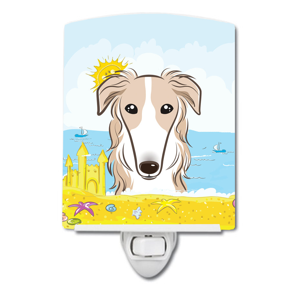 Borzoi Summer Beach Ceramic Night Light BB2096CNL - the-store.com