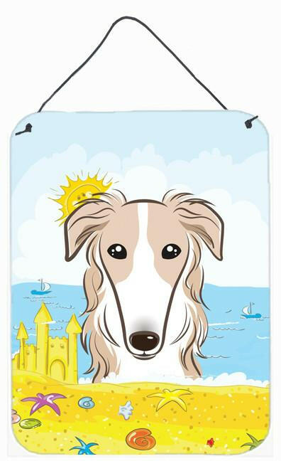 Borzoi Summer Beach Wall or Door Hanging Prints BB2096DS1216 by Caroline's Treasures