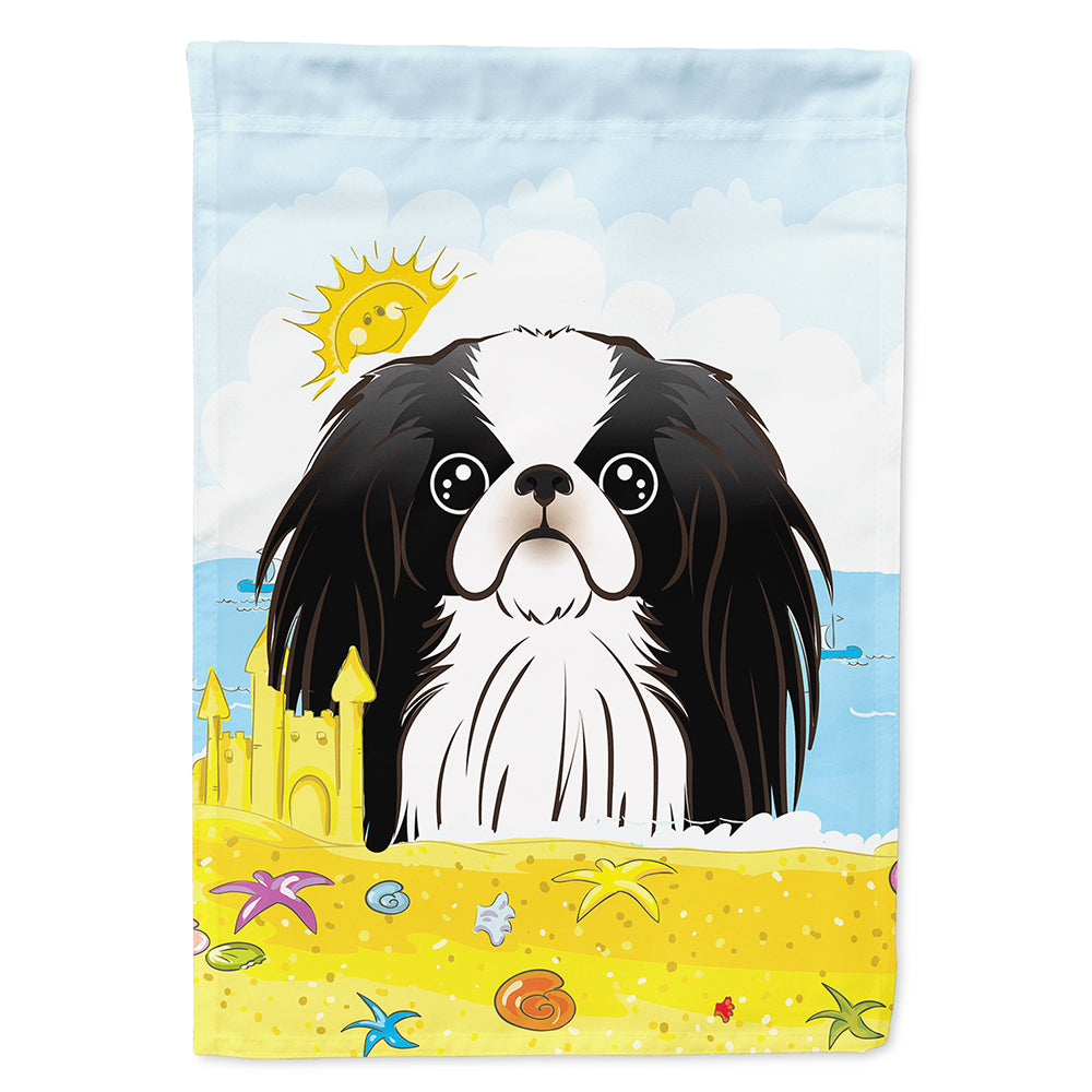 Japanese Chin Summer Beach Flag Canvas House Size BB2098CHF  the-store.com.