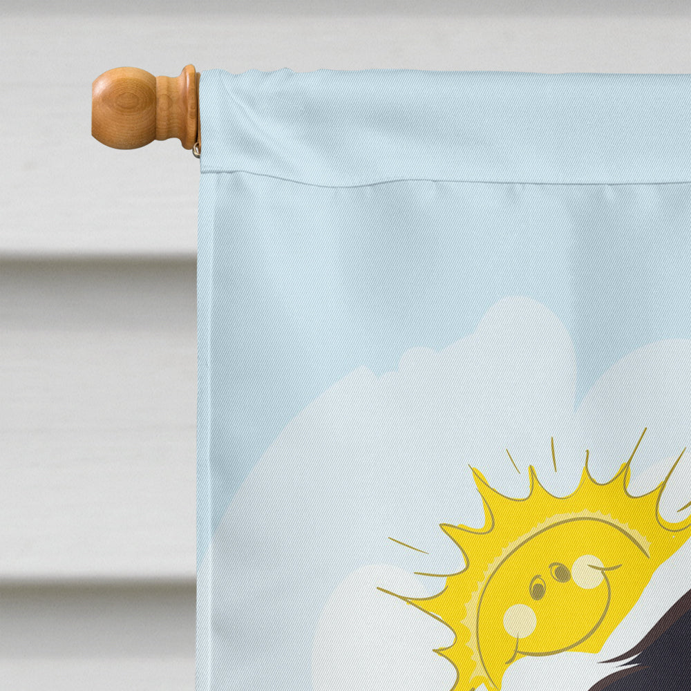 Bernese Mountain Dog Summer Beach Flag Canvas House Size BB2105CHF  the-store.com.