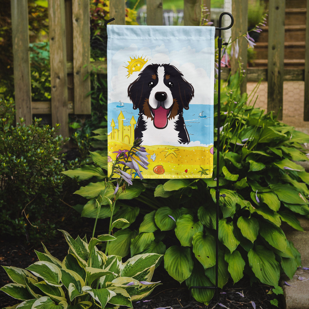 Bernese Mountain Dog Summer Beach Flag Garden Size BB2105GF.