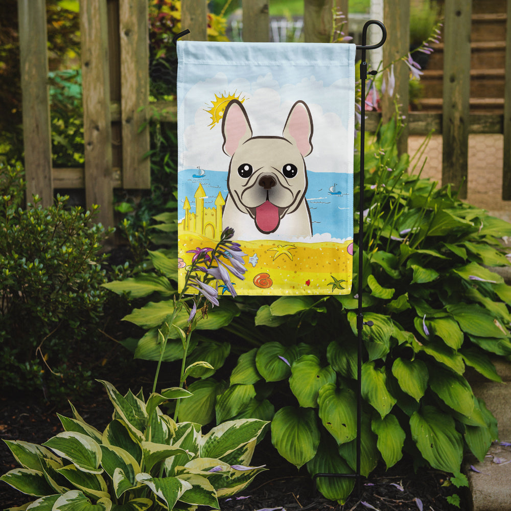 French Bulldog Summer Beach Flag Garden Size BB2106GF.