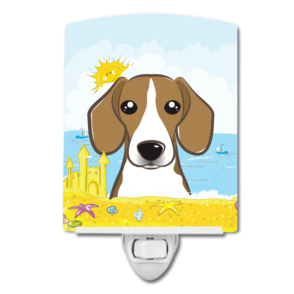 Beagle Summer Beach Ceramic Night Light BB2107CNL - the-store.com