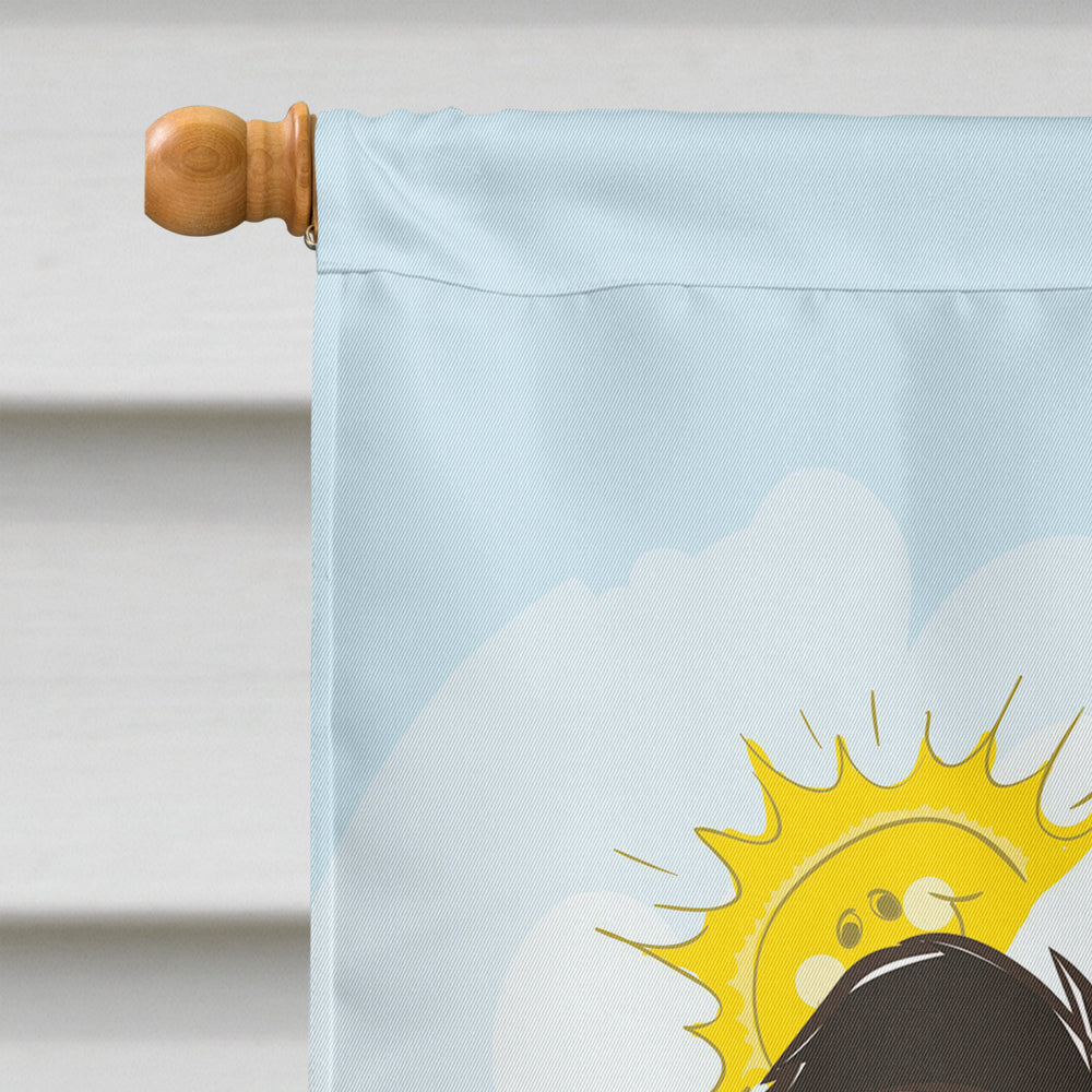 Sheltie Summer Beach Flag Canvas House Size BB2110CHF  the-store.com.