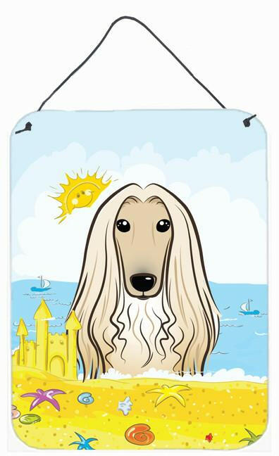 Afghan Hound Summer Beach Wall or Door Hanging Prints BB2112DS1216 by Caroline's Treasures