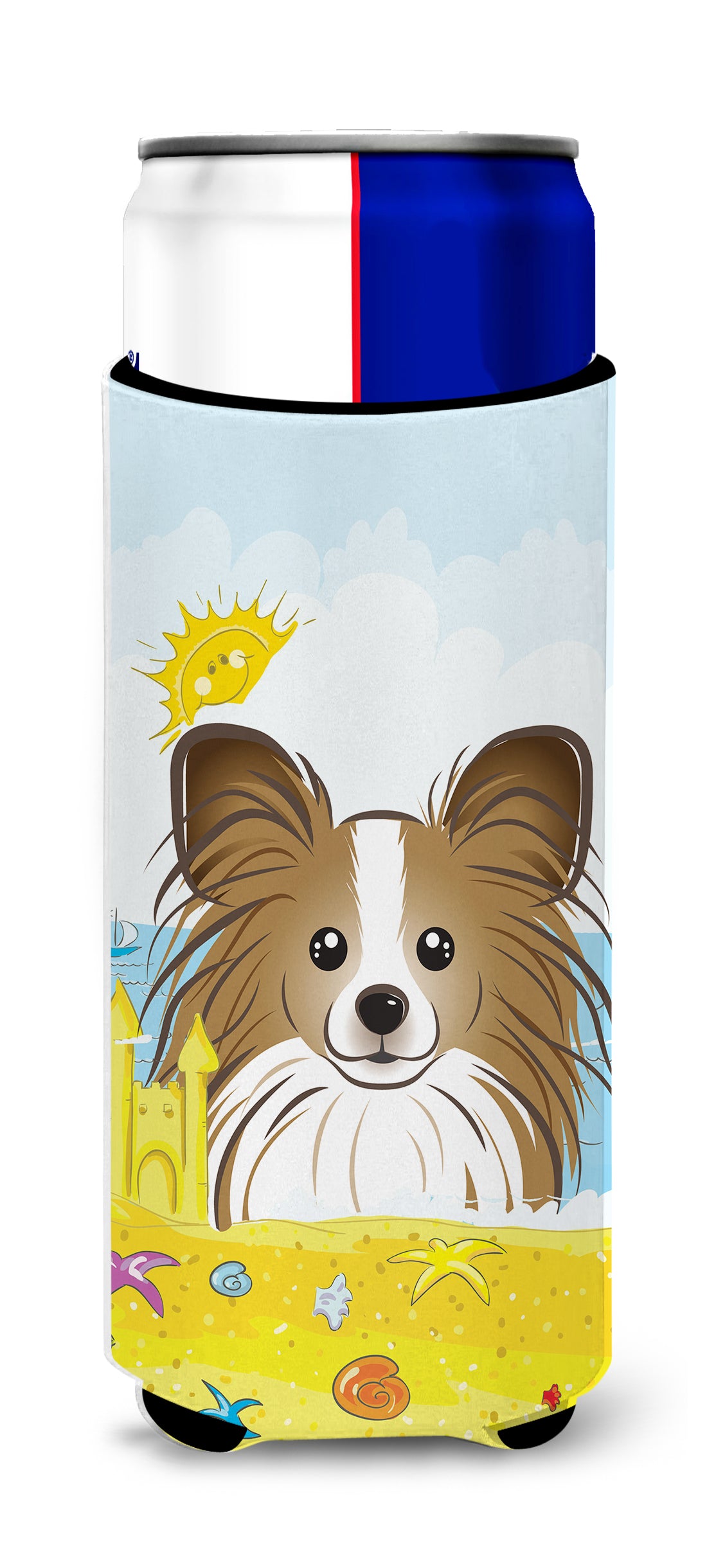 Papillon Summer Beach  Ultra Beverage Insulator for slim cans BB2116MUK  the-store.com.