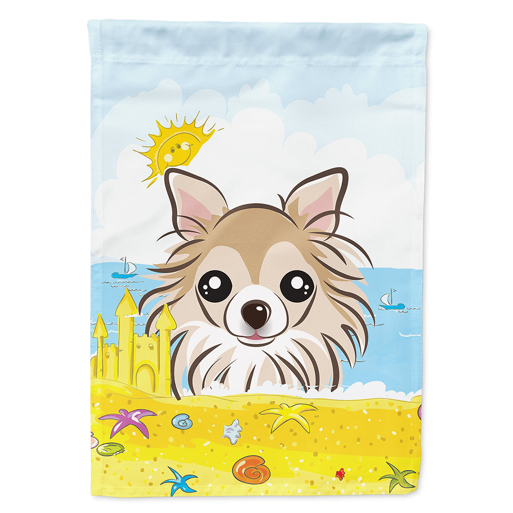 Chihuahua Summer Beach Flag Canvas House Size BB2119CHF  the-store.com.