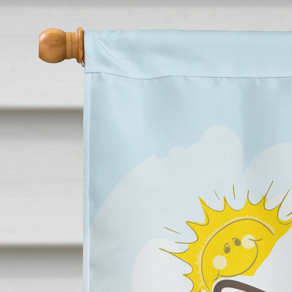 Chihuahua Summer Beach Flag Canvas House Size BB2119CHF  the-store.com.