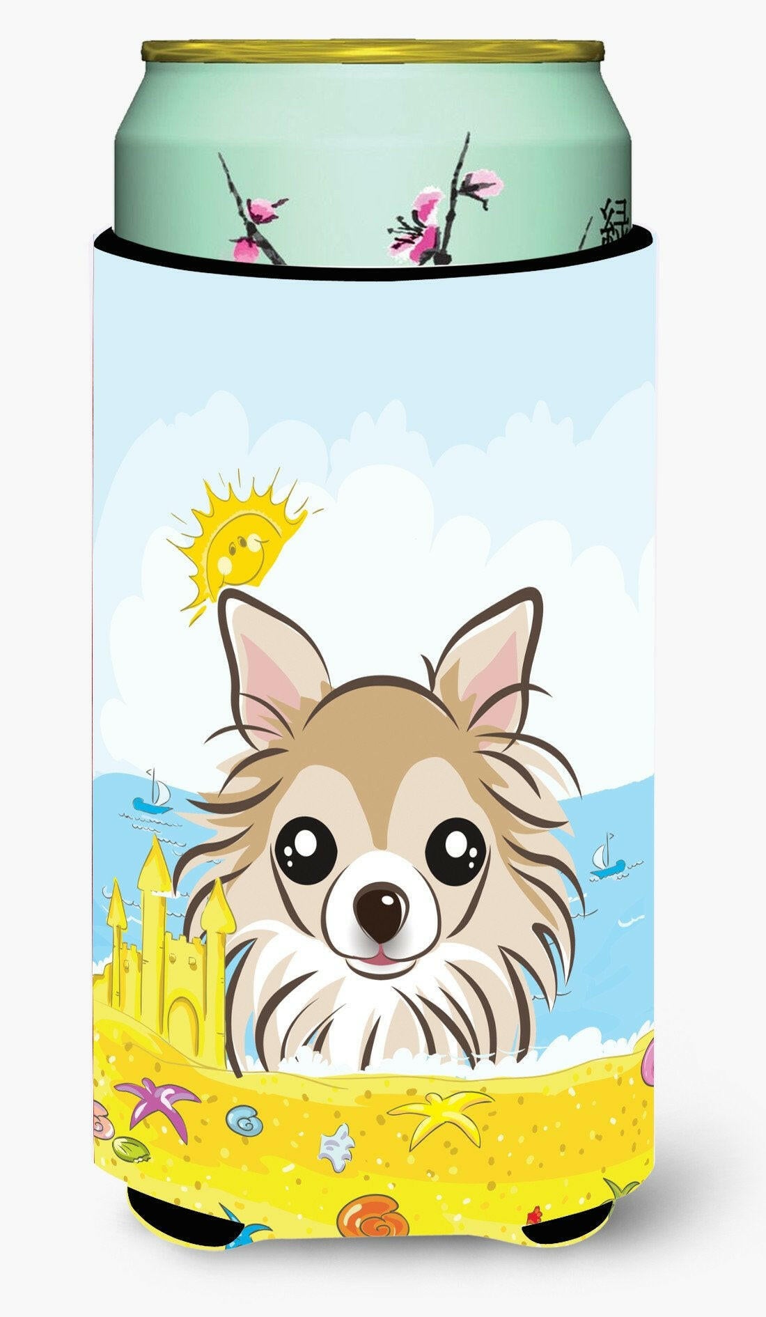 Chihuahua Summer Beach Tall Boy Beverage Insulator  Hugger BB2119TBC by Caroline's Treasures