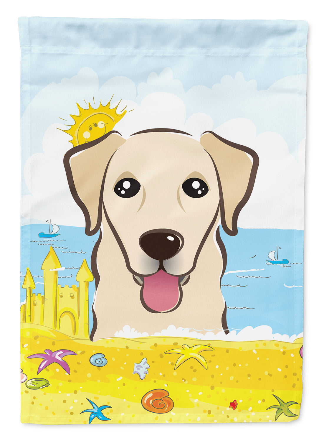 Golden Retriever Summer Beach Flag Garden Size BB2120GF.