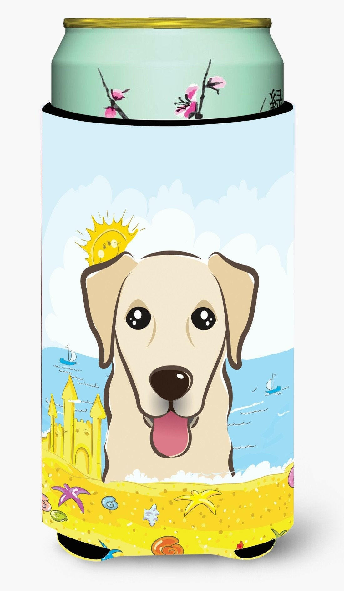 Golden Retriever Summer Beach Tall Boy Beverage Insulator  Hugger BB2120TBC by Caroline&#39;s Treasures