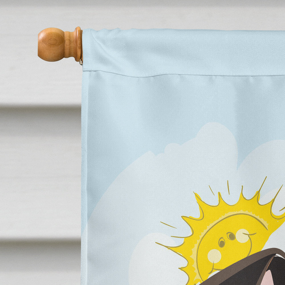 Jack Russell Terrier Summer Beach Flag Canvas House Size BB2129CHF  the-store.com.