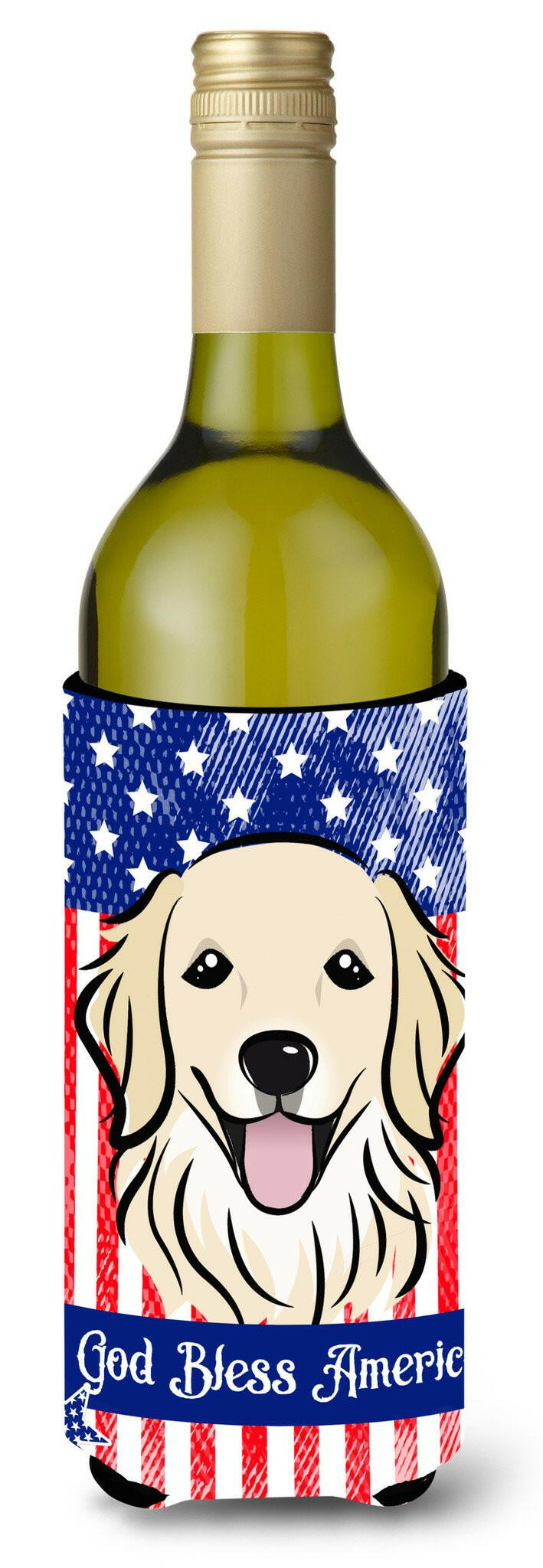 Golden Retriever Wine Bottle Beverage Insulator Hugger BB2135LITERK by Caroline's Treasures