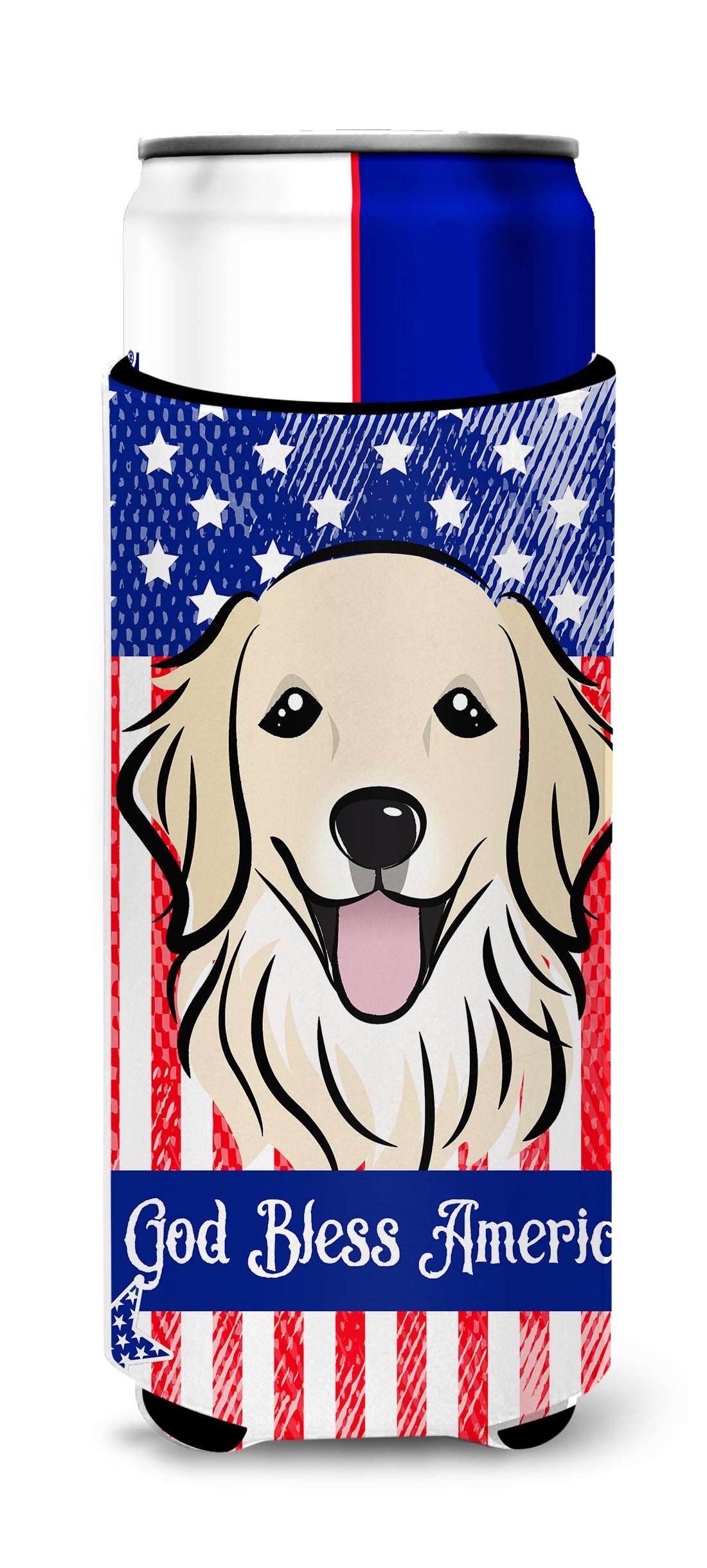 Golden Retriever  Ultra Beverage Insulator for slim cans BB2135MUK  the-store.com.