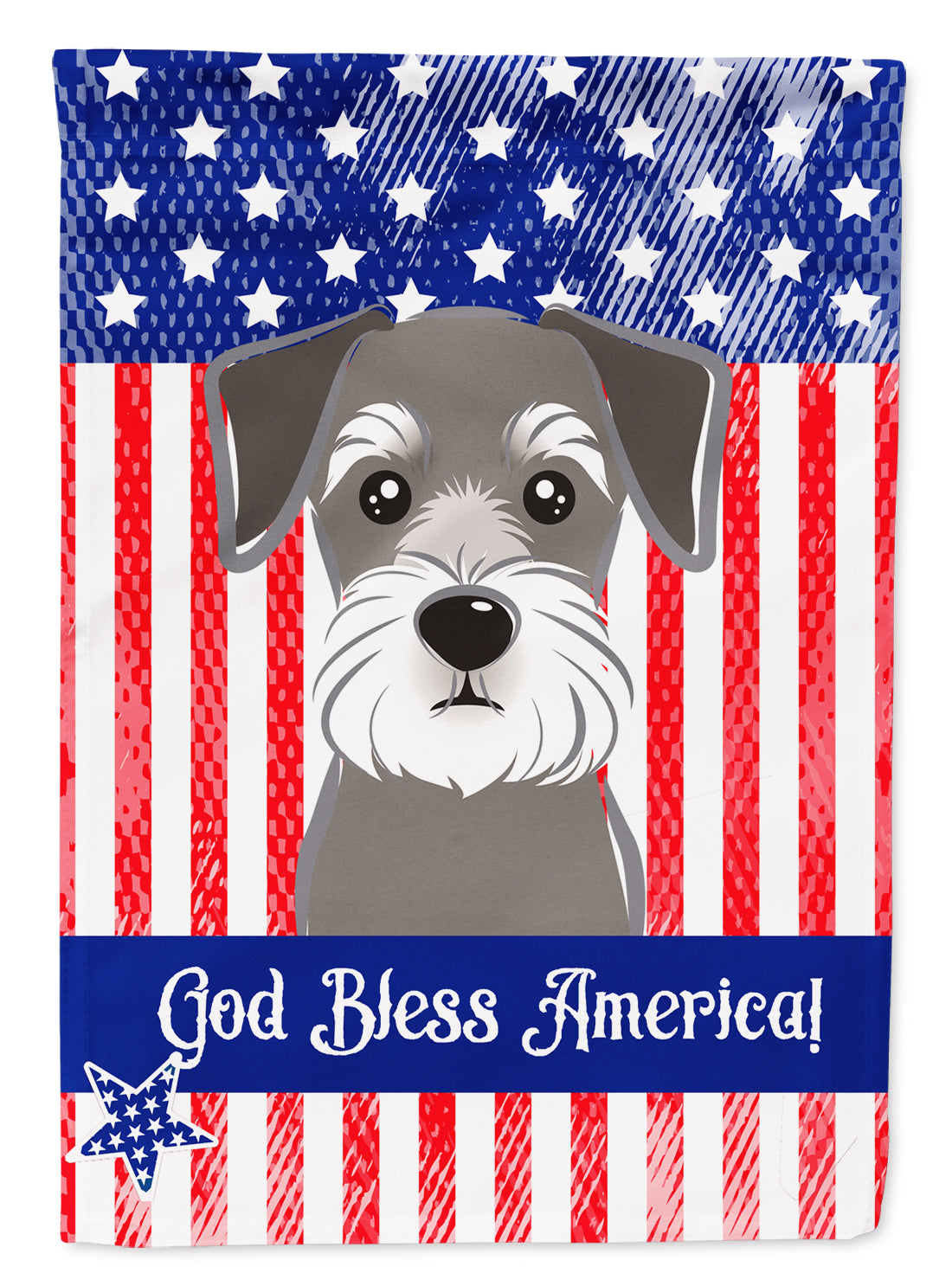 Schnauzer Flag Canvas House Size BB2136CHF  the-store.com.