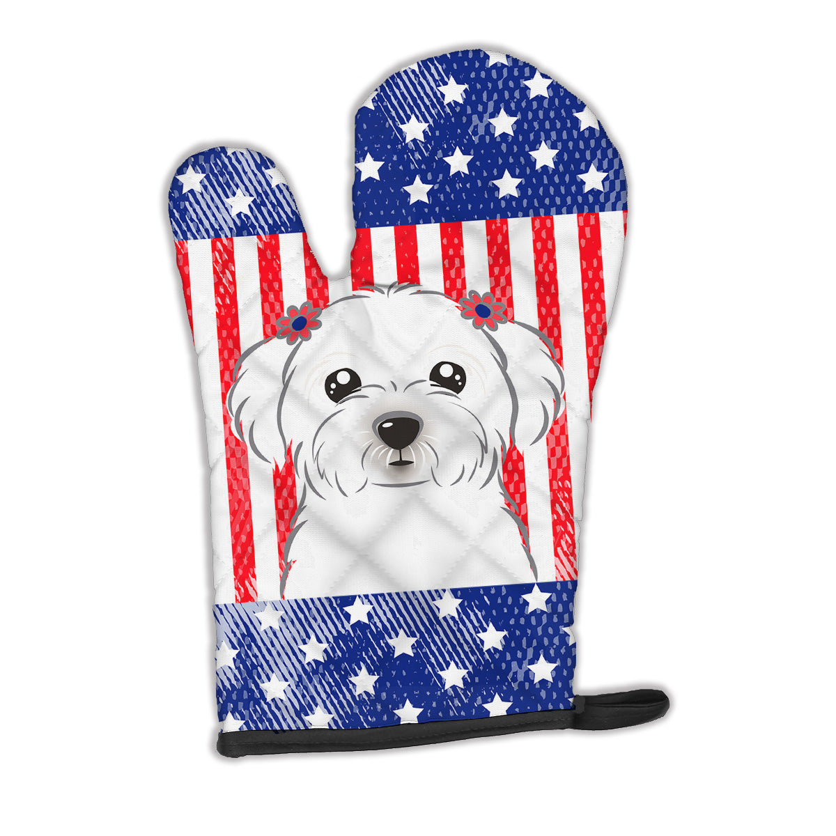 American Flag and Maltese Oven Mitt BB2138OVMT  the-store.com.