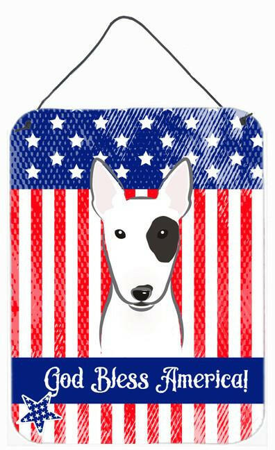 Bull Terrier Wall or Door Hanging Prints BB2139DS1216 by Caroline's Treasures