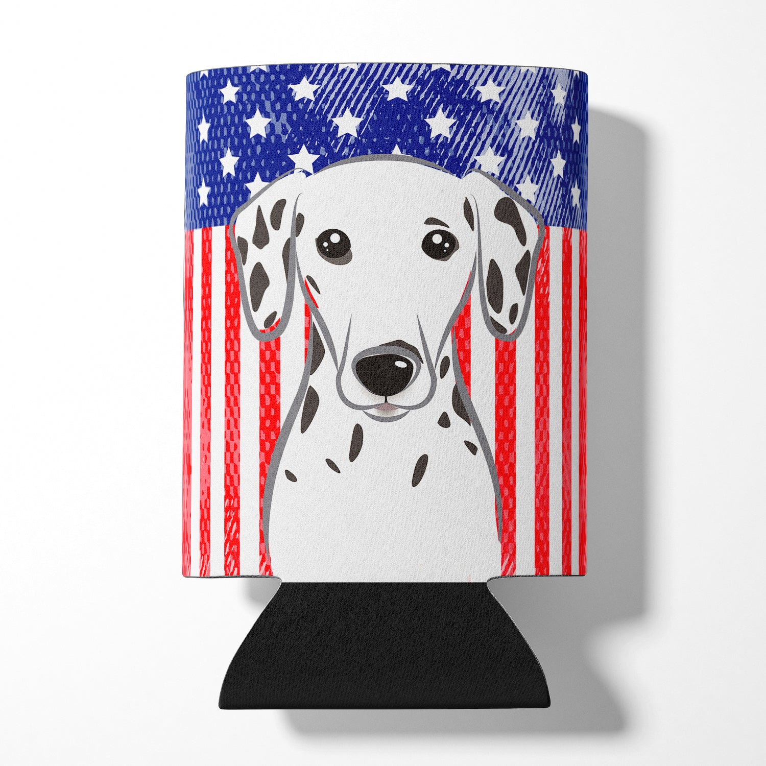 American Flag and Dalmatian Can or Bottle Hugger BB2140CC.