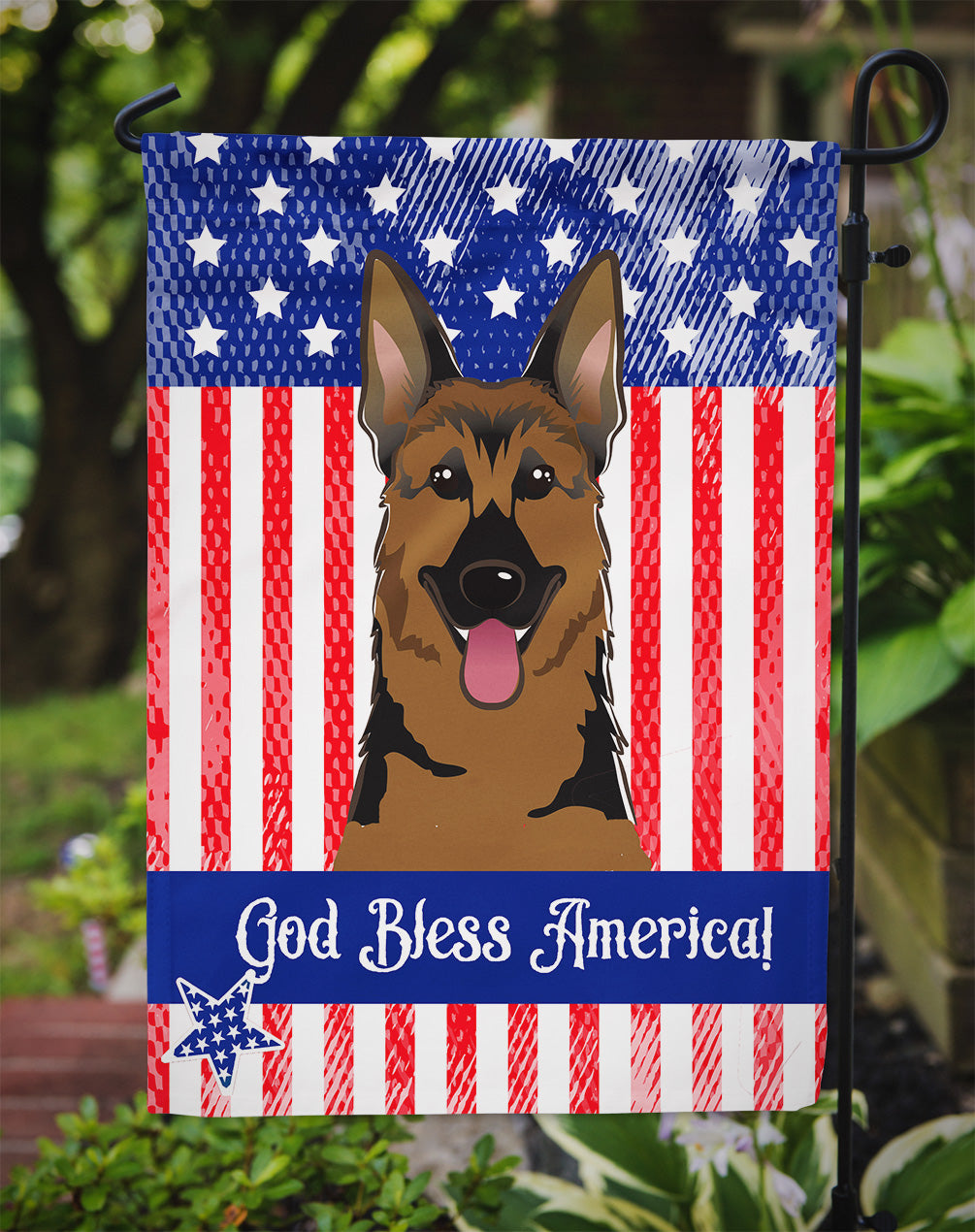 German Shepherd Flag Garden Size BB2141GF.