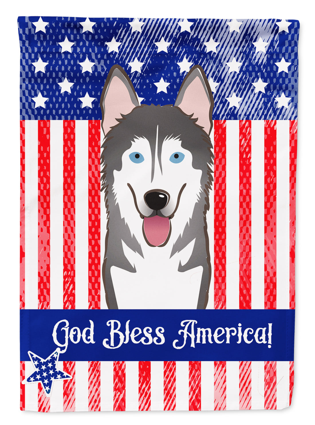 Alaskan Malamute Flag Canvas House Size BB2148CHF  the-store.com.