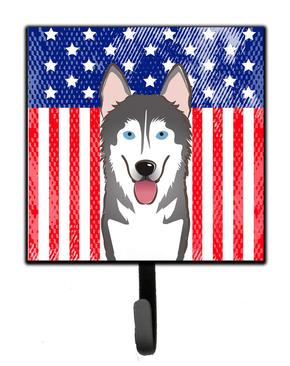 American Flag and Alaskan Malamute Leash or Key Holder BB2148SH4 by Caroline's Treasures