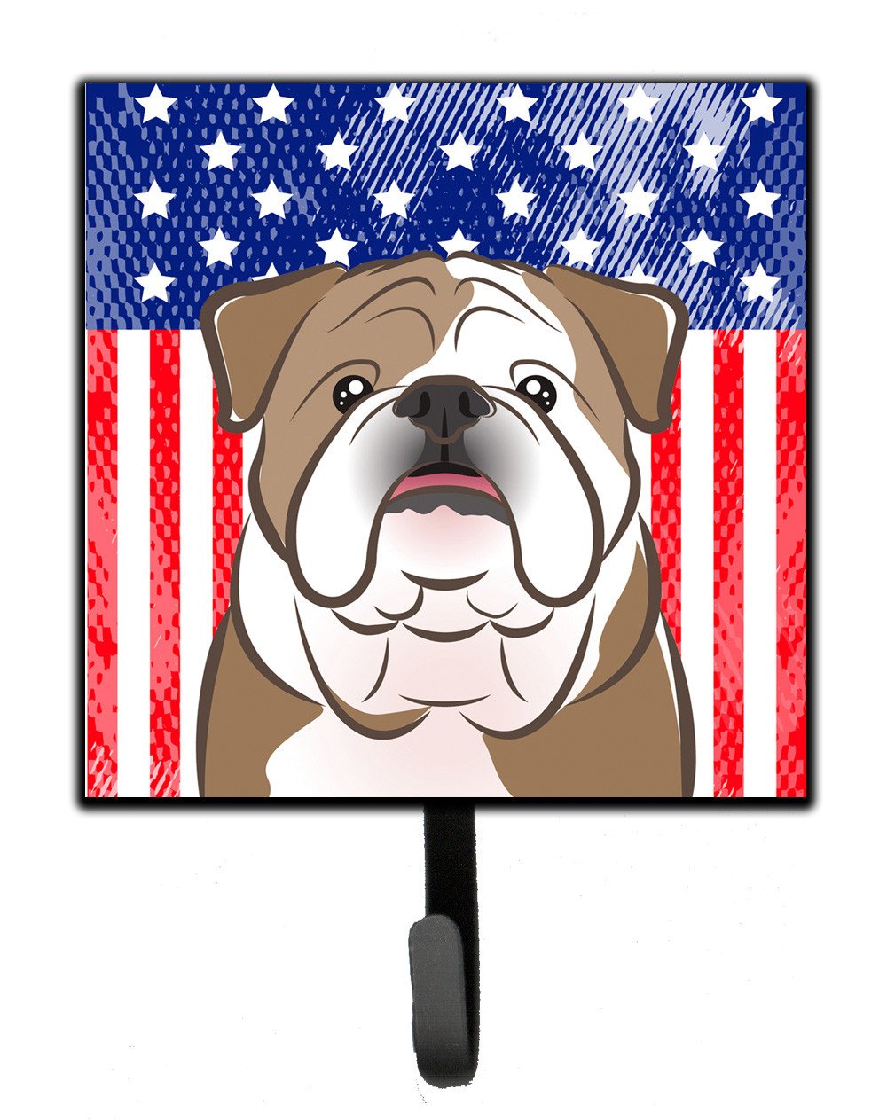 American Flag and English Bulldog  Leash or Key Holder BB2149SH4 by Caroline's Treasures