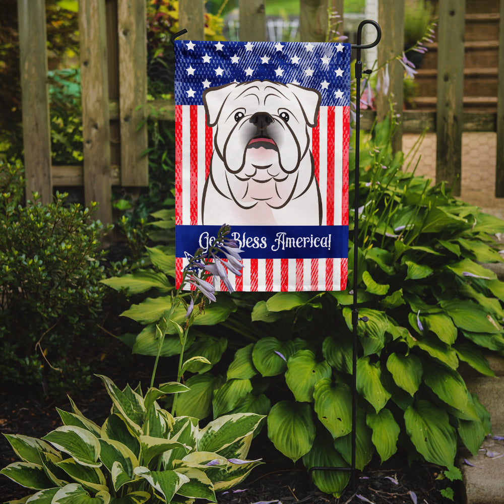 White English Bulldog  Flag Garden Size BB2150GF.