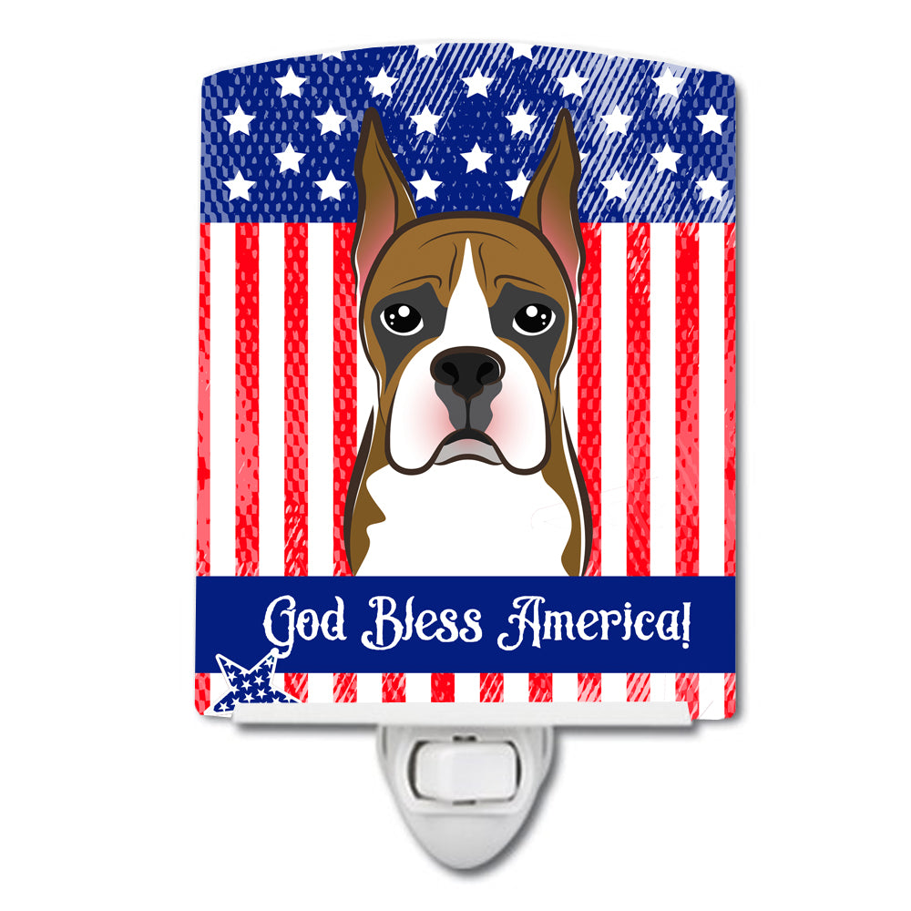 American Flag and Boxer Ceramic Night Light BB2153CNL - the-store.com