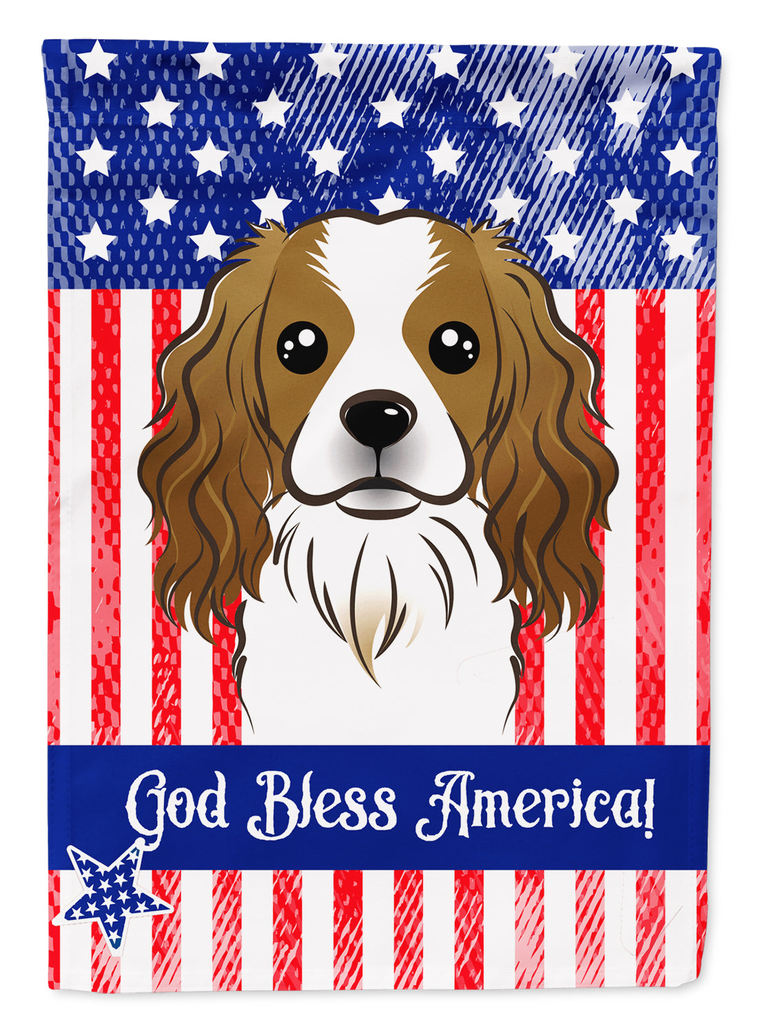 Cavalier Spaniel Flag Garden Size BB2154GF.