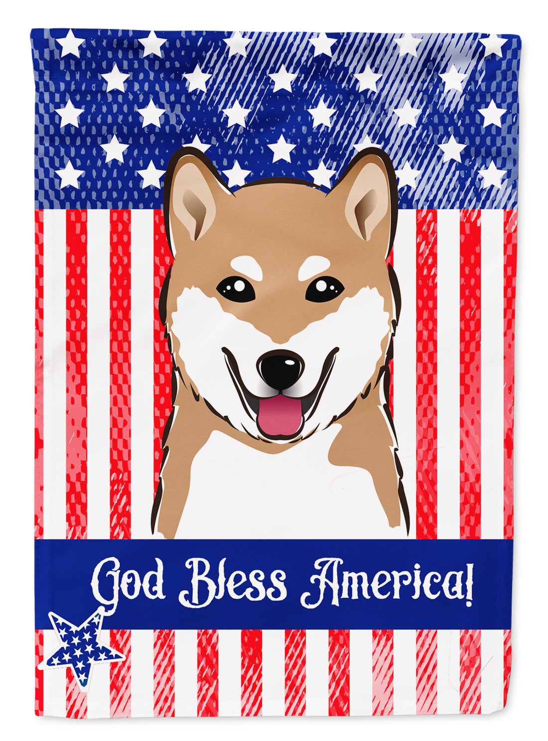 Shiba Inu Flag Garden Size BB2155GF.