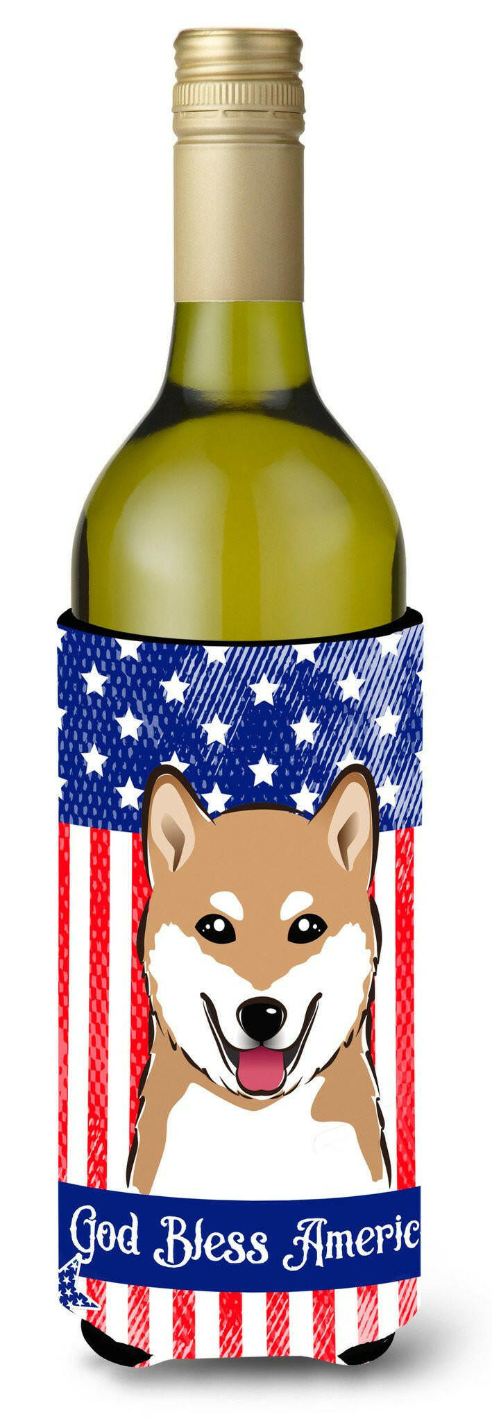 Shiba Inu Wine Bottle Beverage Insulator Hugger BB2155LITERK by Caroline's Treasures