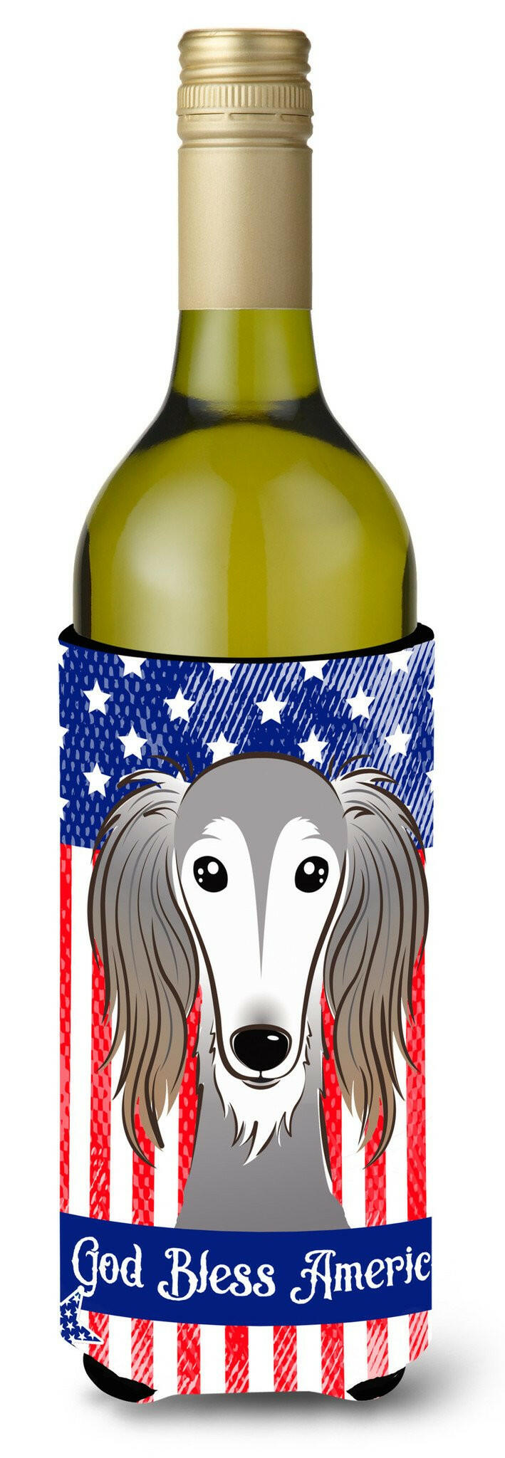 Saluki Wine Bottle Beverage Insulator Hugger BB2159LITERK by Caroline's Treasures