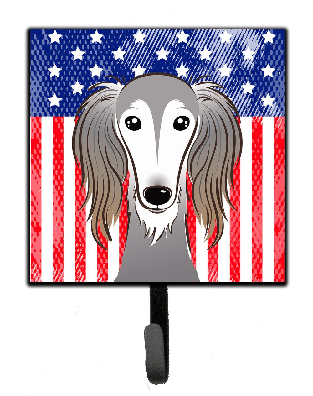 American Flag and Saluki Leash or Key Holder BB2159SH4 by Caroline&#39;s Treasures