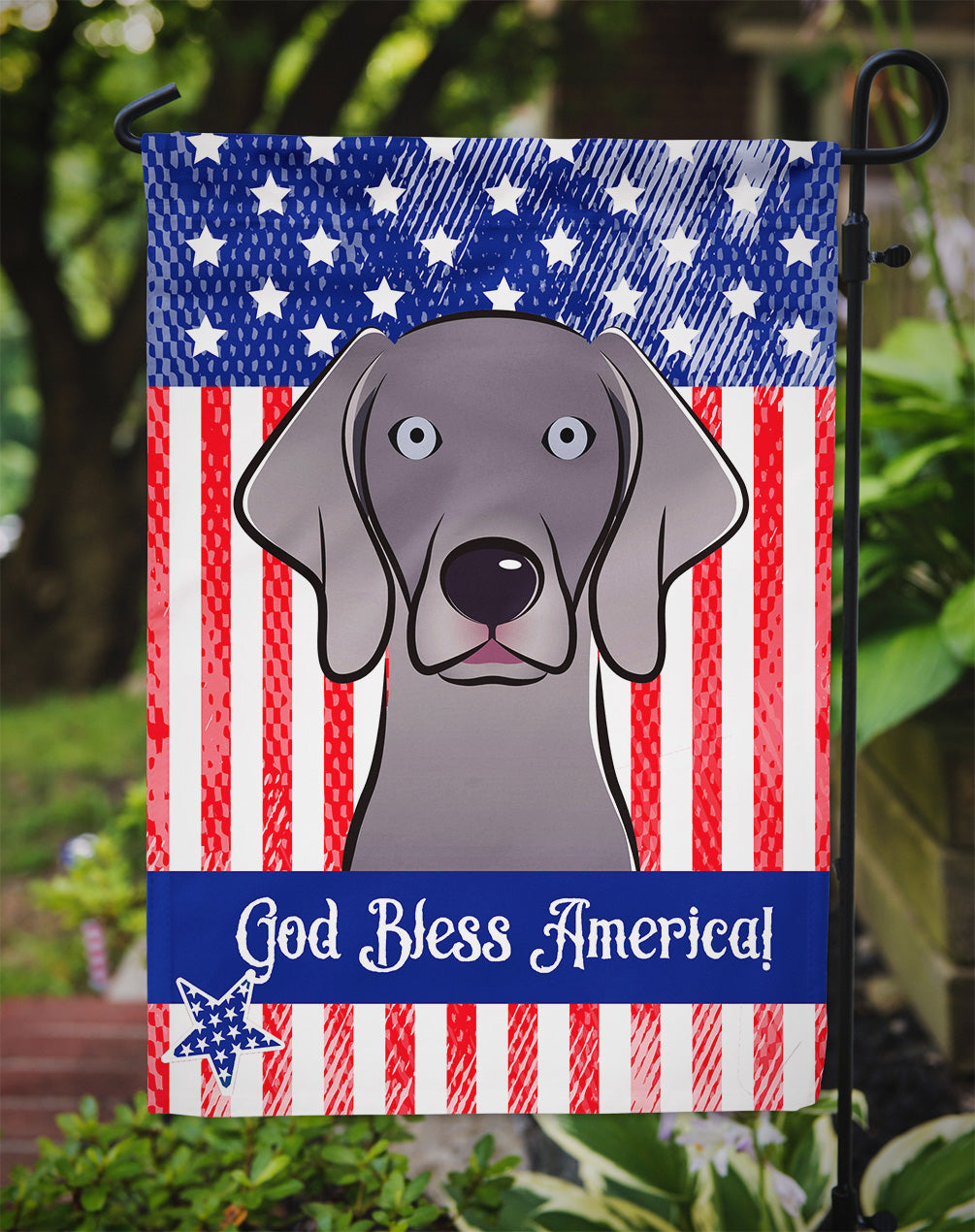 Weimaraner Flag Garden Size BB2161GF.