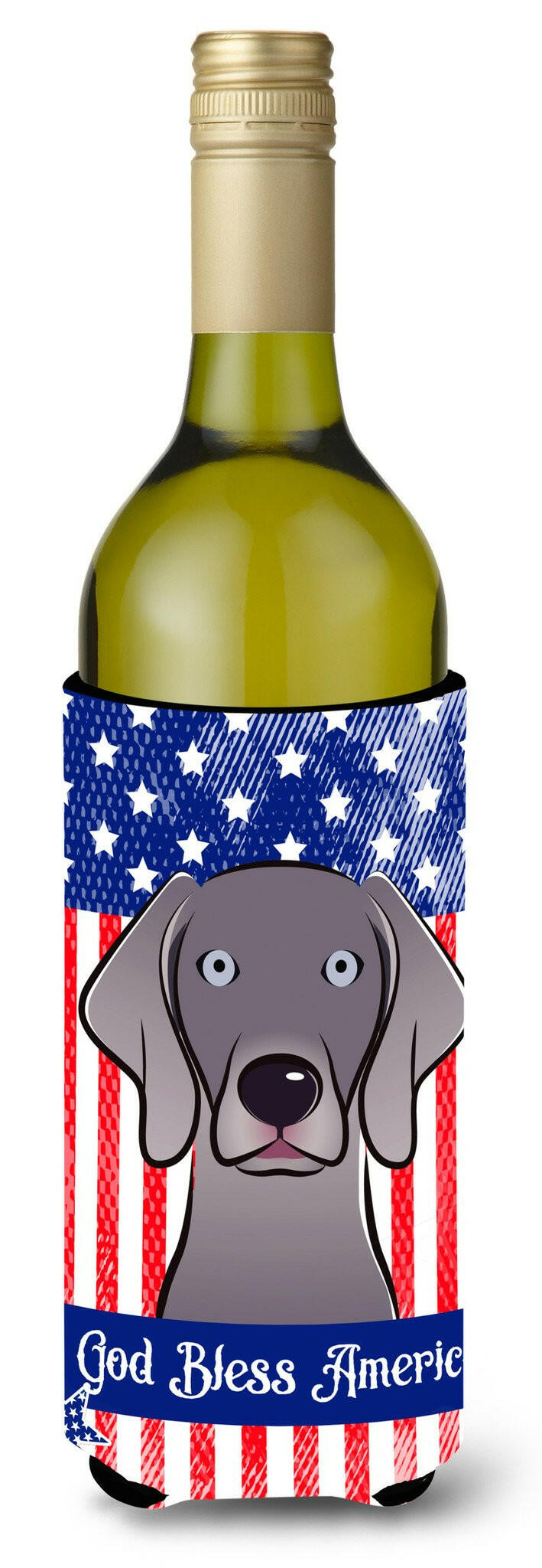 Weimaraner Wine Bottle Beverage Insulator Hugger BB2161LITERK by Caroline's Treasures