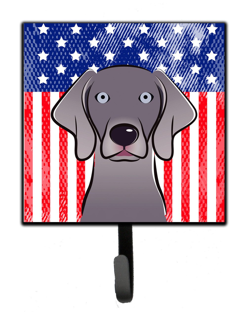 American Flag and Weimaraner Leash or Key Holder BB2161SH4 by Caroline&#39;s Treasures