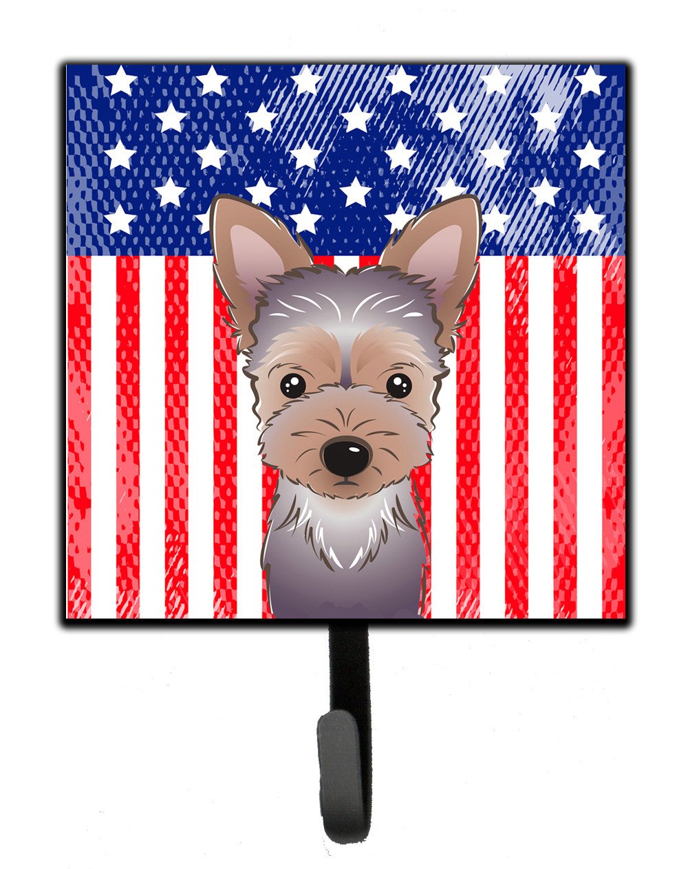 American Flag and Yorkie Puppy Leash or Key Holder BB2162SH4 by Caroline's Treasures