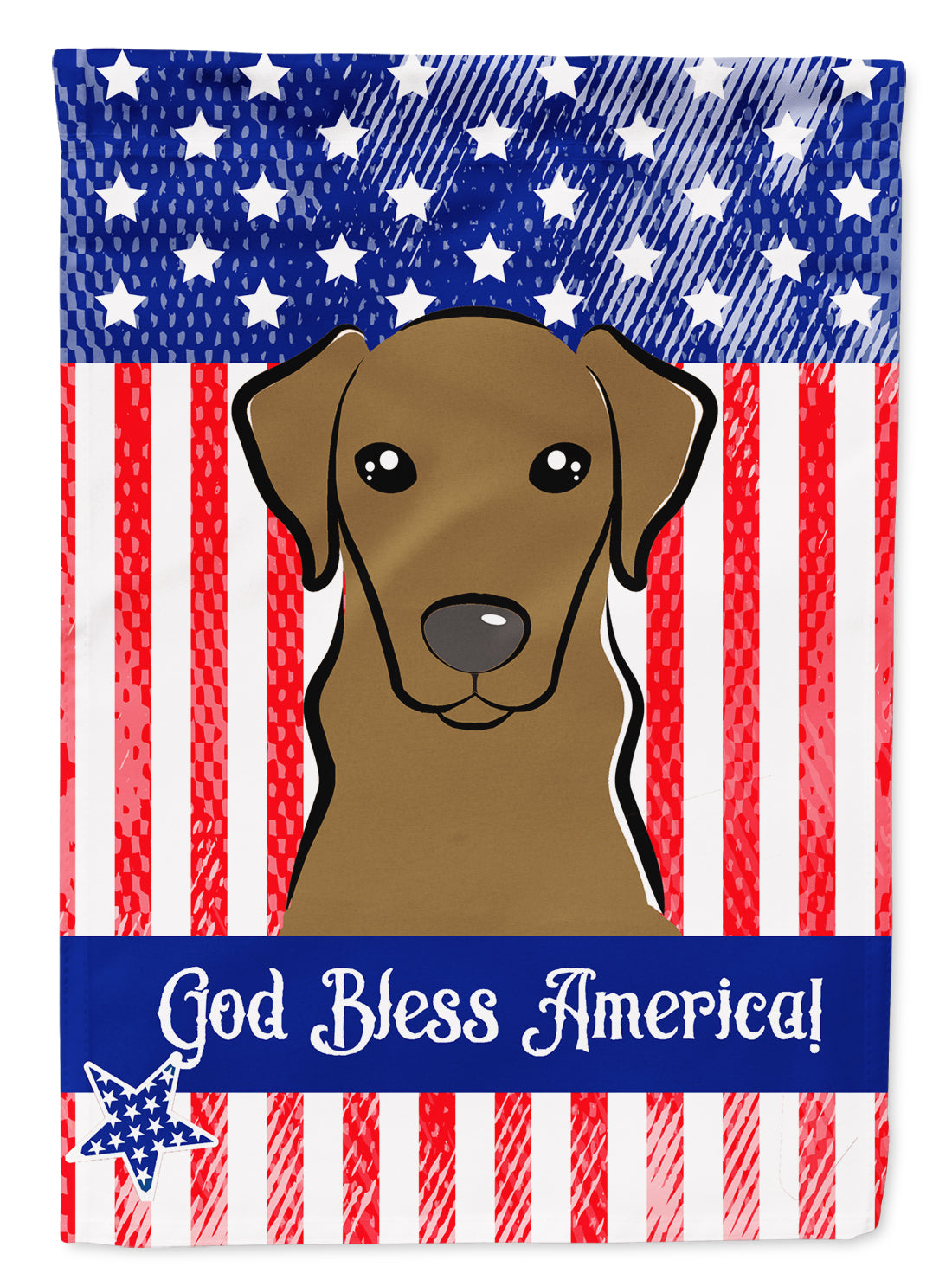 God Bless American Flag with Wirehaired Dachshund Flag Garden Size BB2163GF.