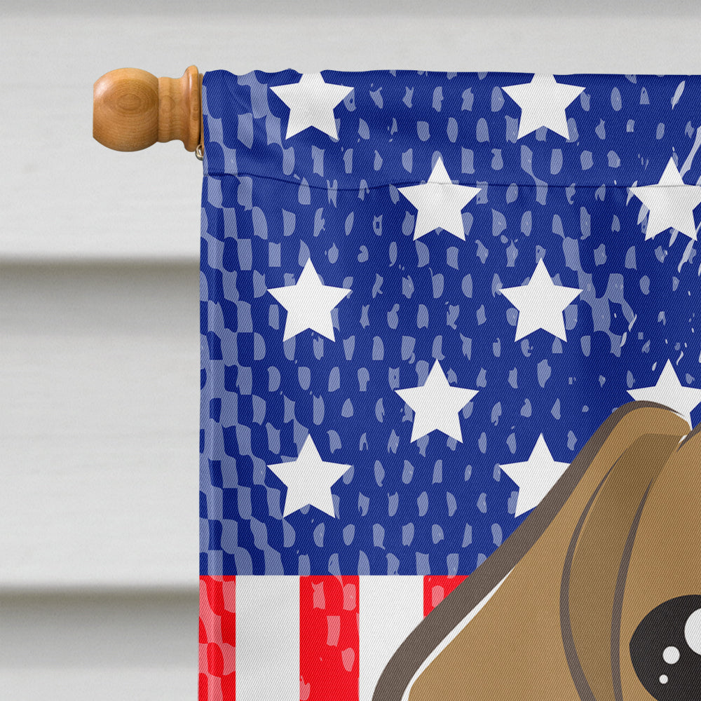 God Bless American Flag with Beagle Flag Canvas House Size BB2169CHF  the-store.com.