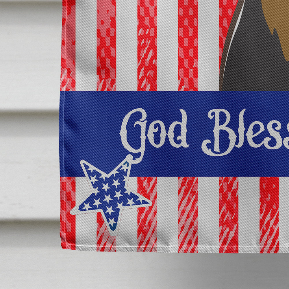 God Bless American Flag with Min Pin Flag Canvas House Size BB2170CHF  the-store.com.