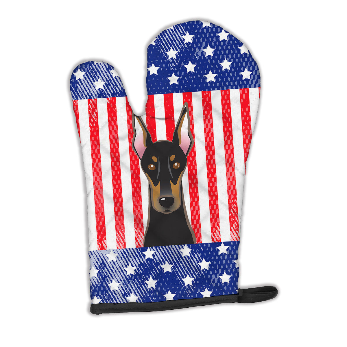 American Flag and Doberman Oven Mitt BB2175OVMT  the-store.com.