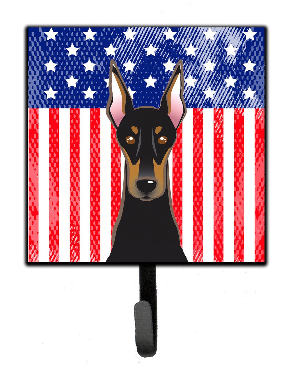 American Flag and Doberman Leash or Key Holder BB2175SH4 by Caroline's Treasures