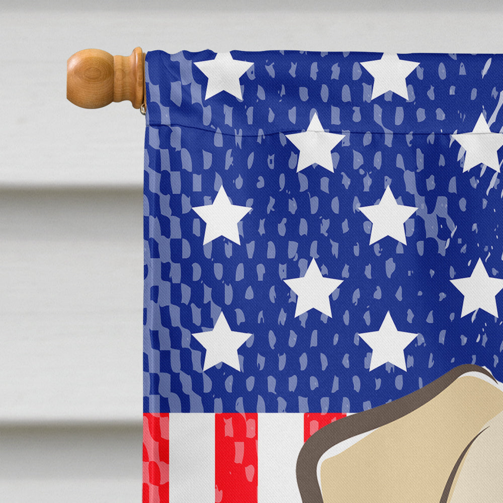 God Bless American Flag with Golden Retriever Flag Canvas House Size BB2182CHF  the-store.com.